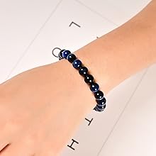 Lapis Blue Tiger Eye Bracelet