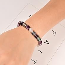 Purple Fluorite Bracelet